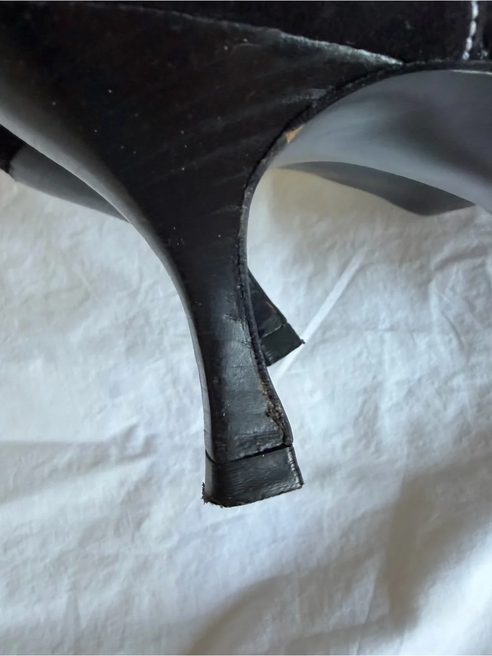 Black Suede Kitten Heels Hype Vintage 6.5